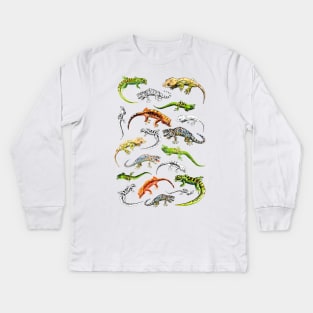 geckos Kids Long Sleeve T-Shirt